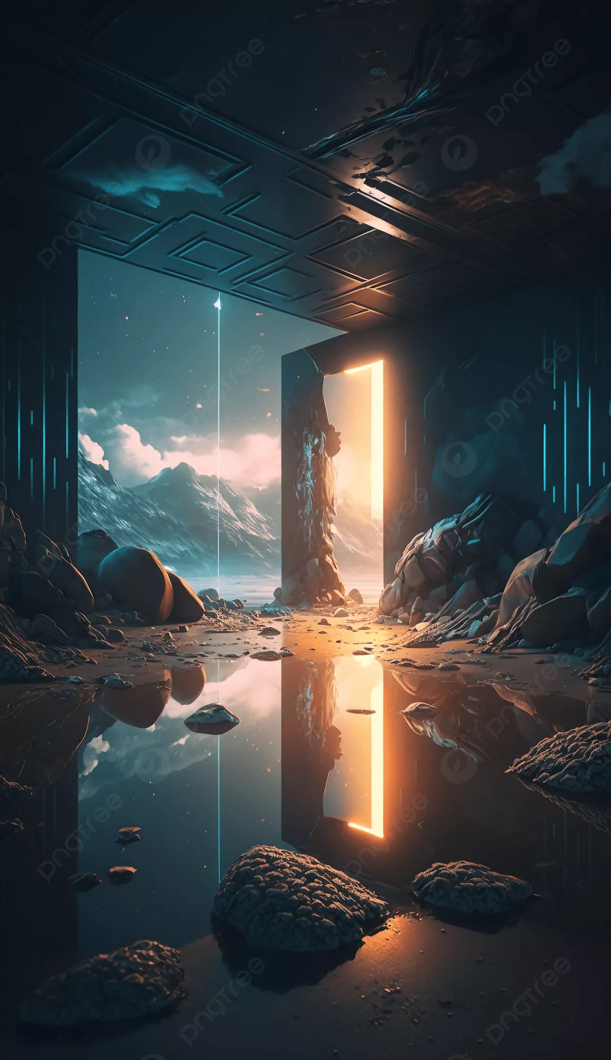 Landscape Game Science Fiction Scene