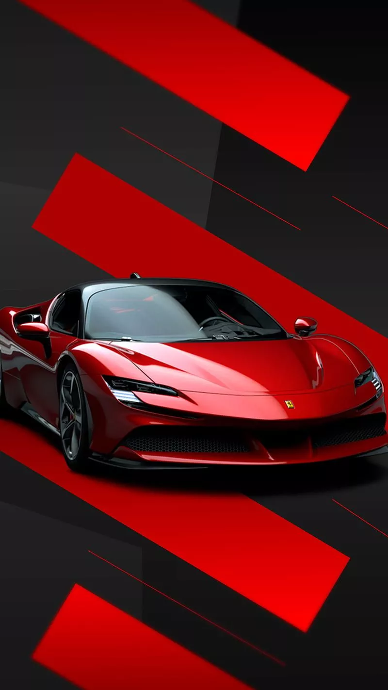 Ferrari lines, car, ferrari 458, ferrari 488, ferrari f12, ferrari hybrid, ferrari sf90, HD phone wallpaper