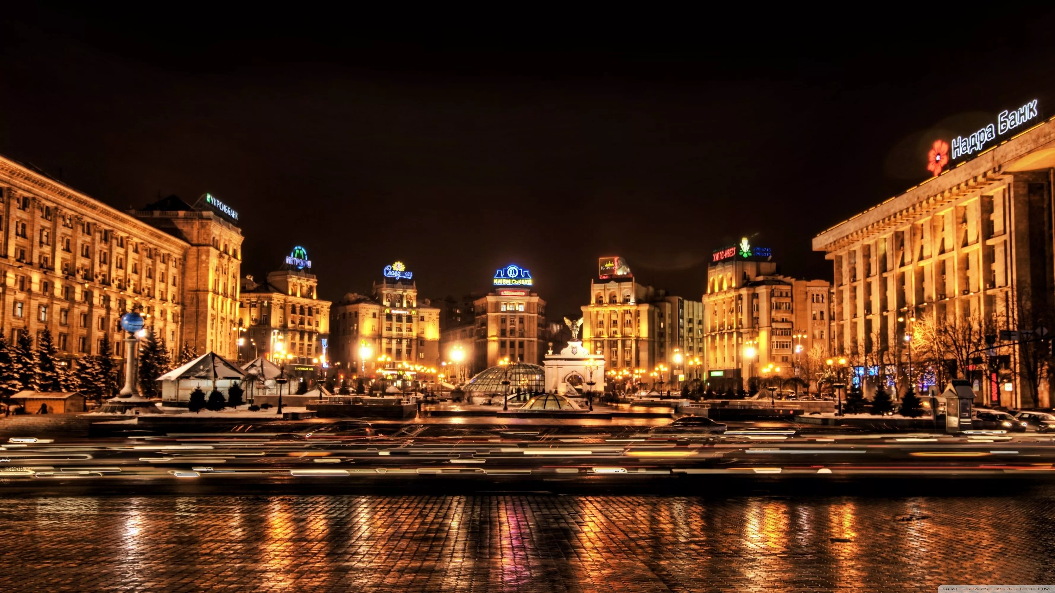 Kiev At Night, Ukraine Ultra HD