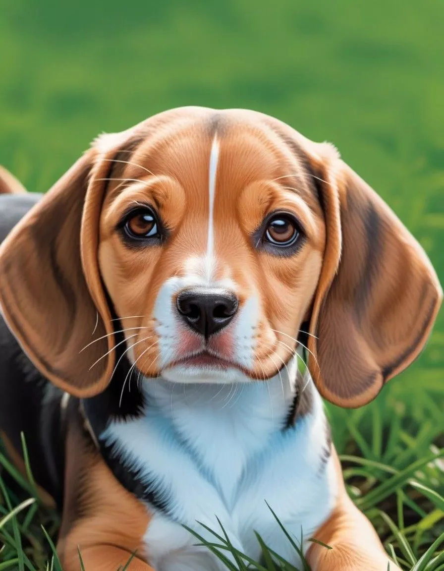 Beagle Puppy's Adventure. Stable