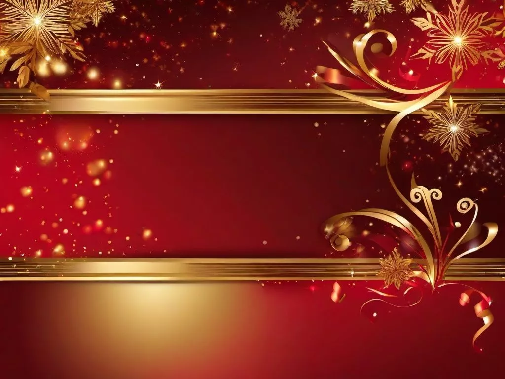 Red Gold Christmas Background