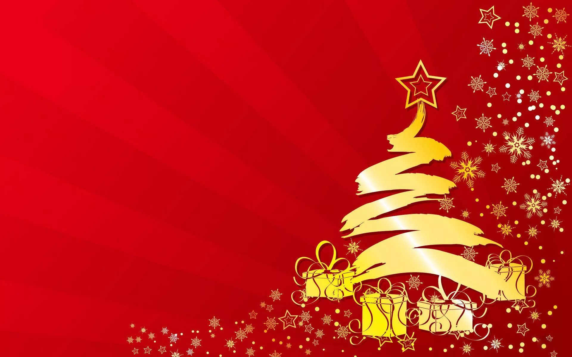 Chic Gold And Red Christmas Background