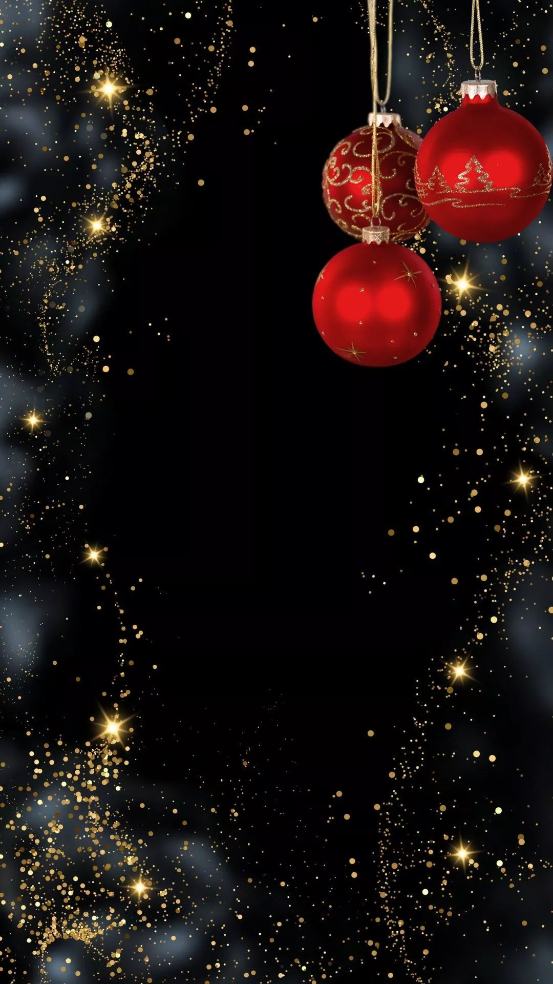 Starry Christmas Night Phone Wallpaper