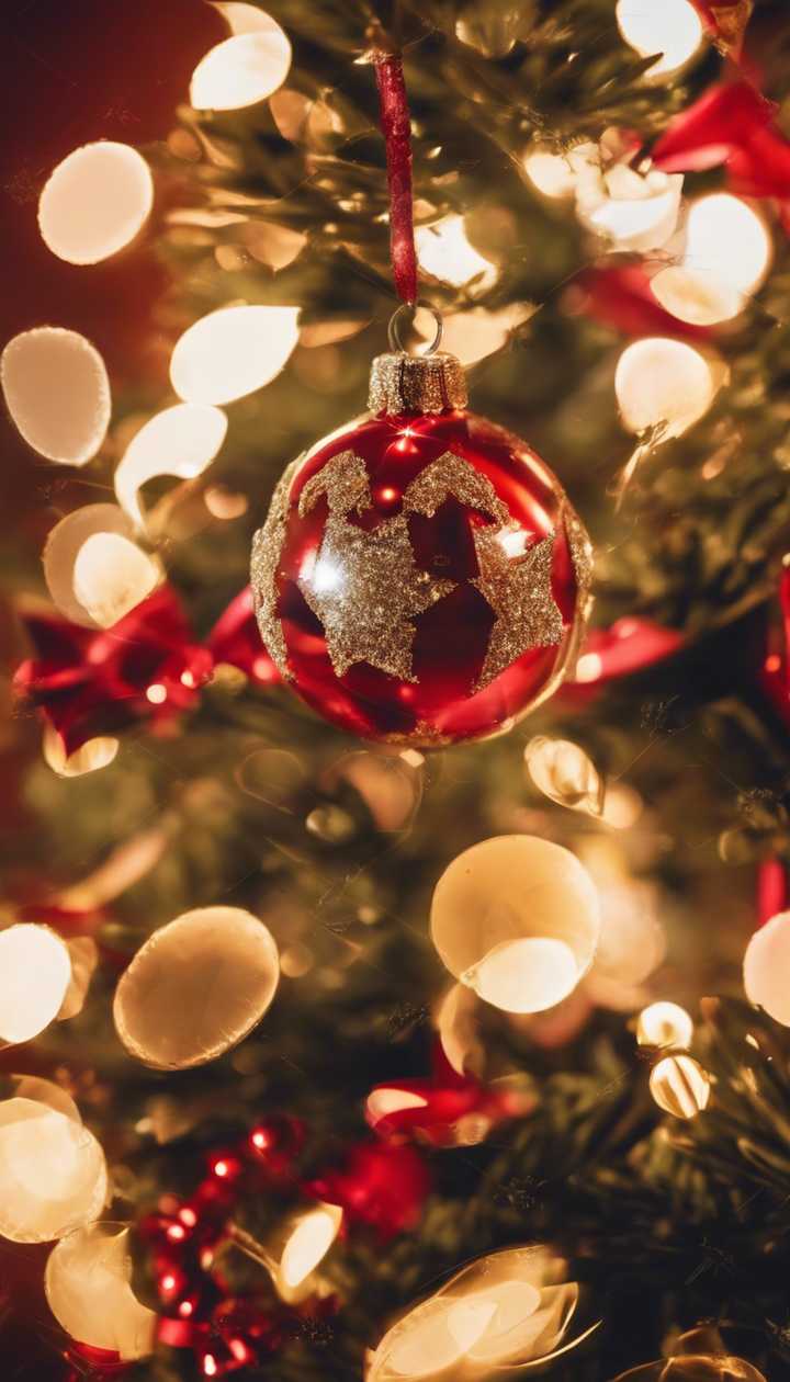 gold decorated Christmas tree