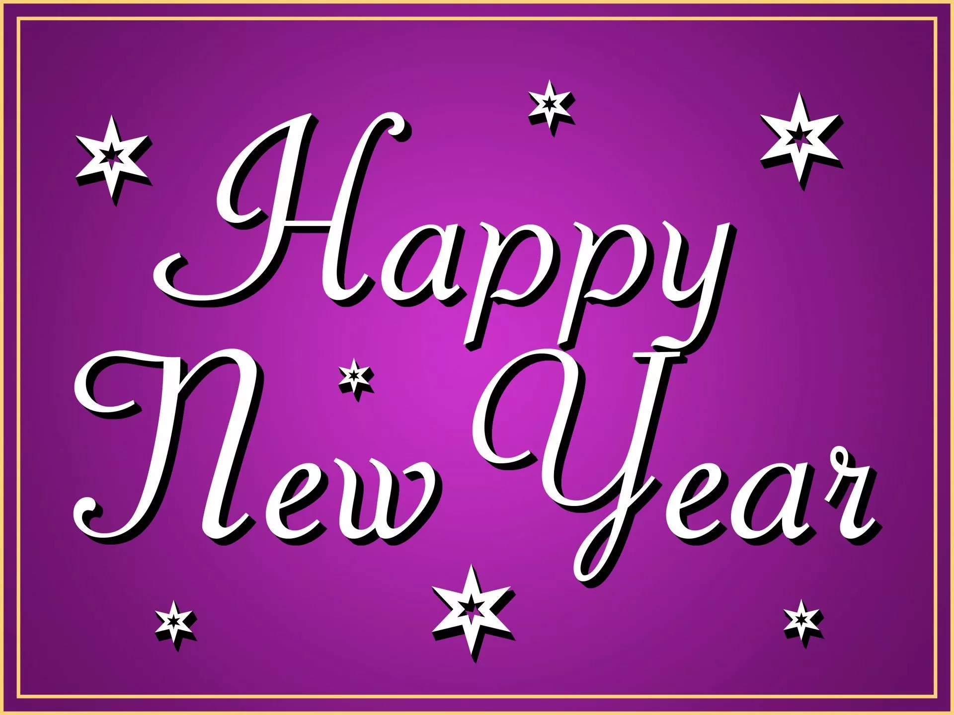 Happy new year, new year, purple, background, stars