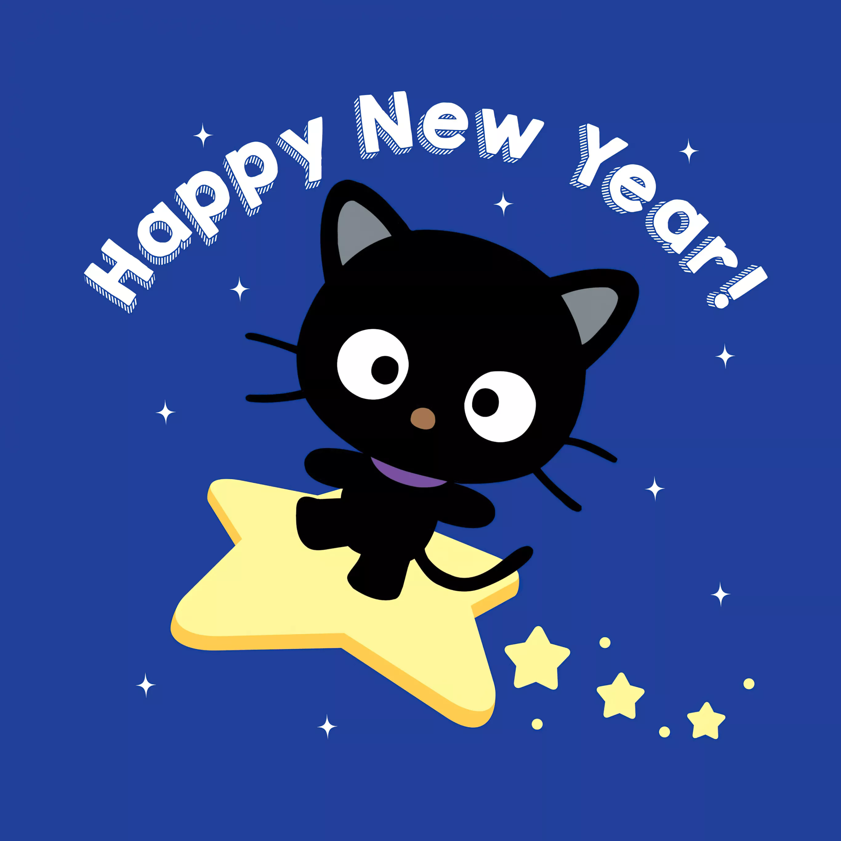 Chococat Wallpaper 4K, Happy New Year