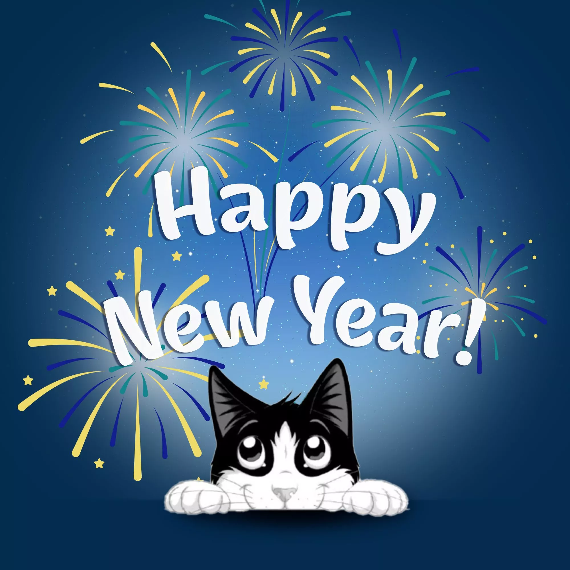 Cats Like Felix New Year