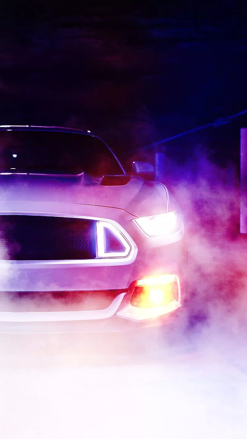 Light Car Purple, carros, colorful