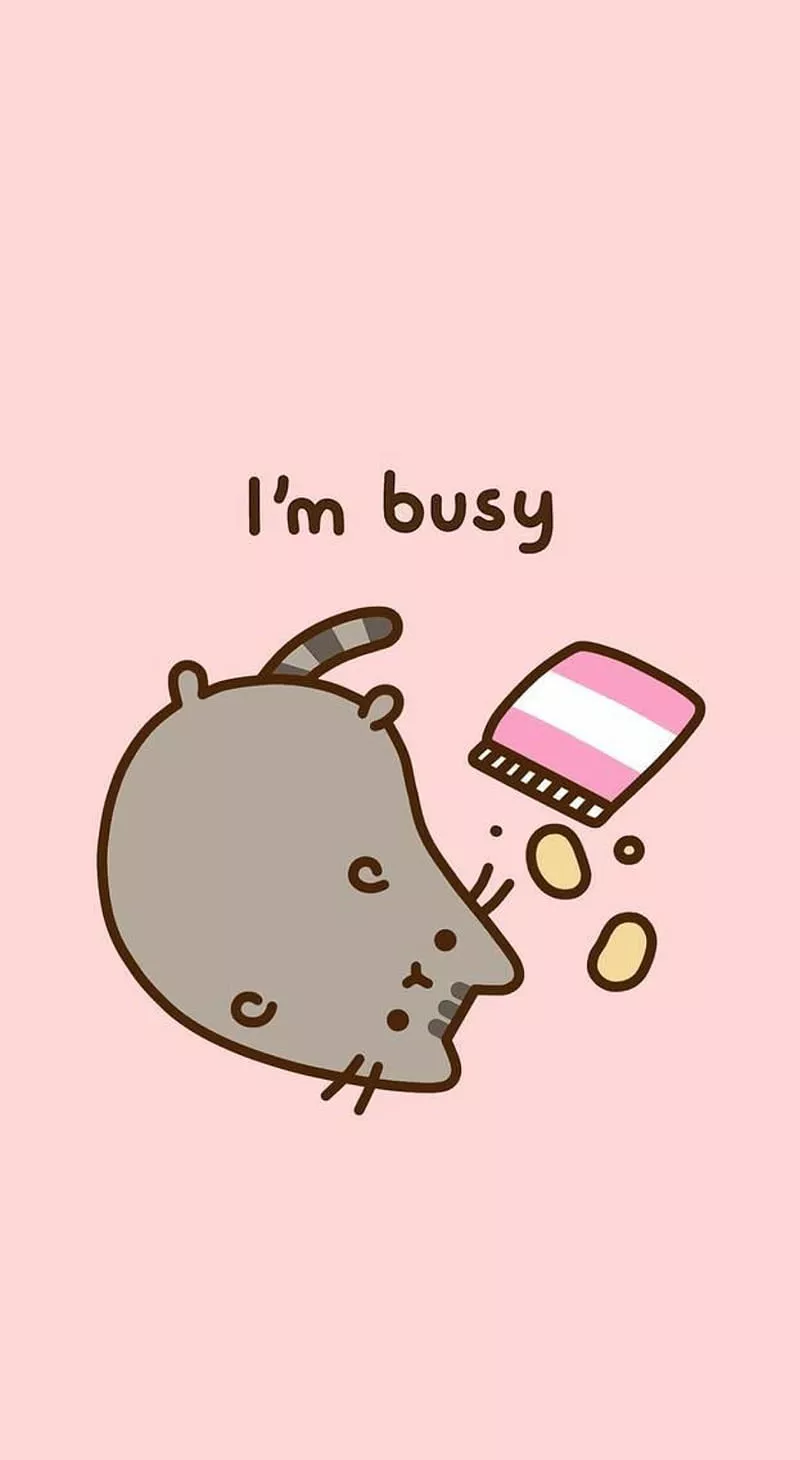 Pusheen, lazy, HD phone wallpaper