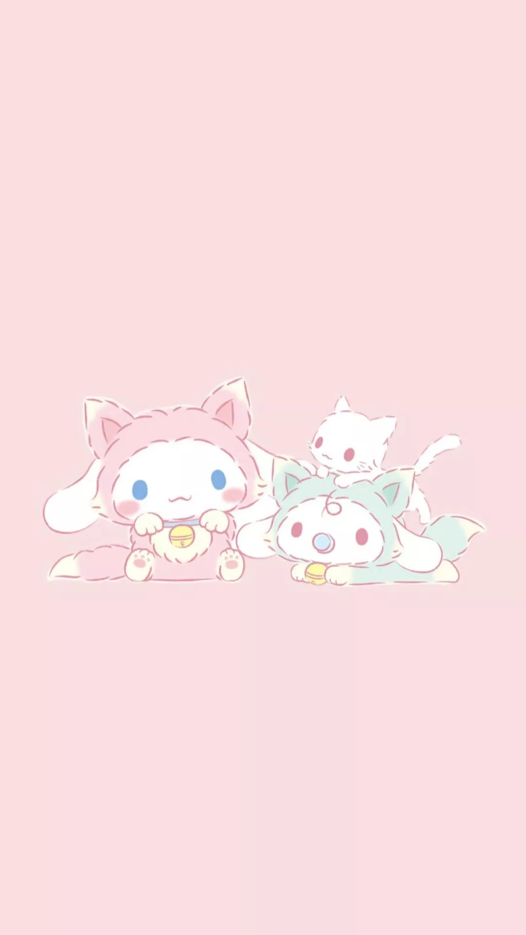 Cinnamoroll Cat Family Wallpaper