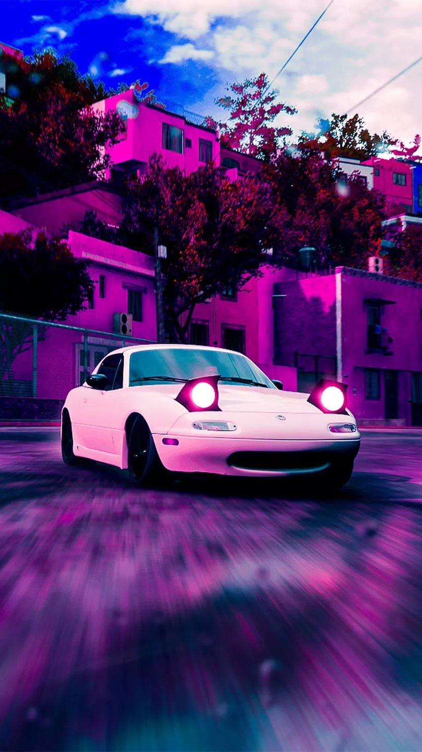 Mazda Miata, jdm, pink miata, mazda mx5