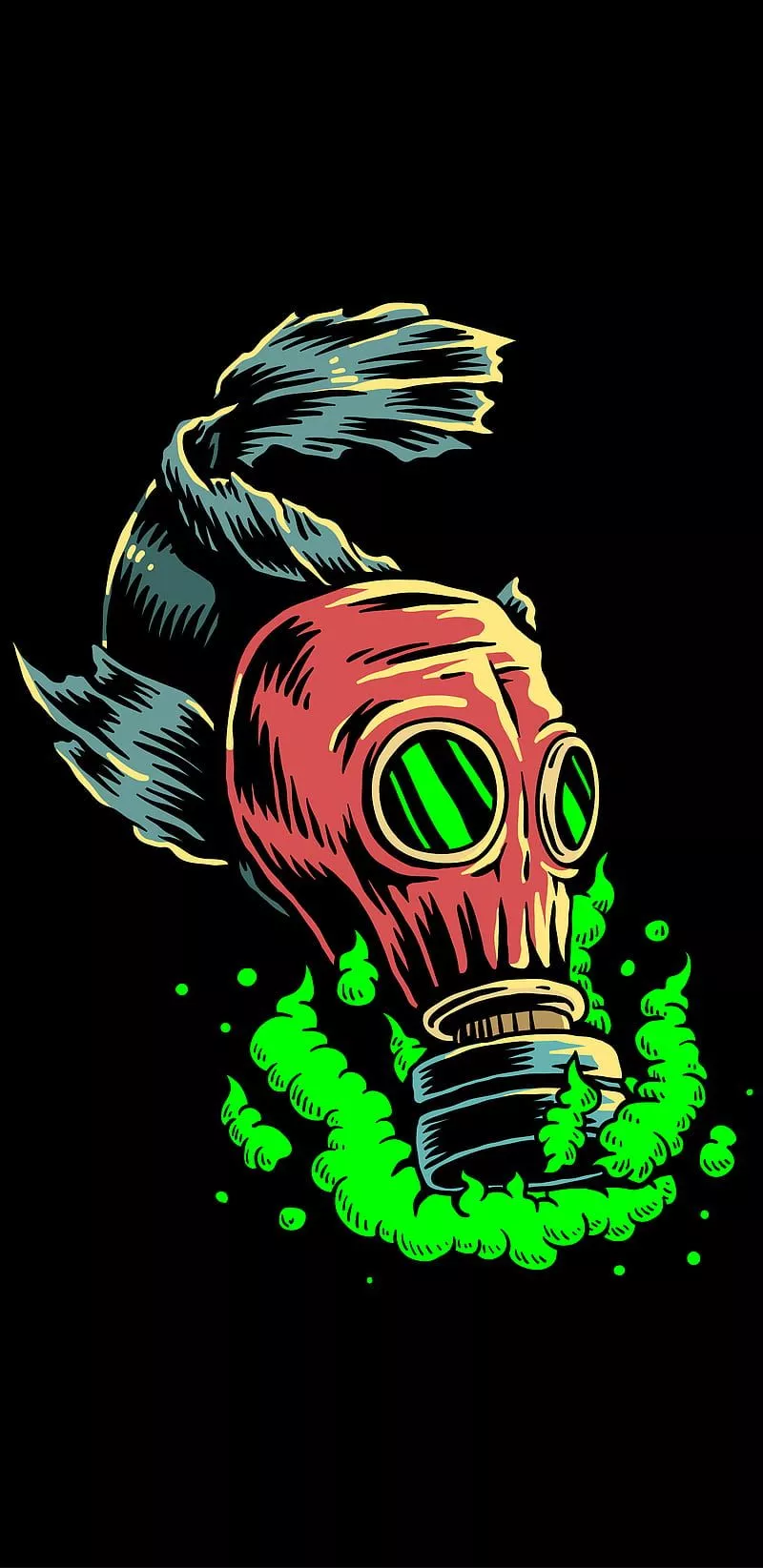 HD toxic green wallpaper