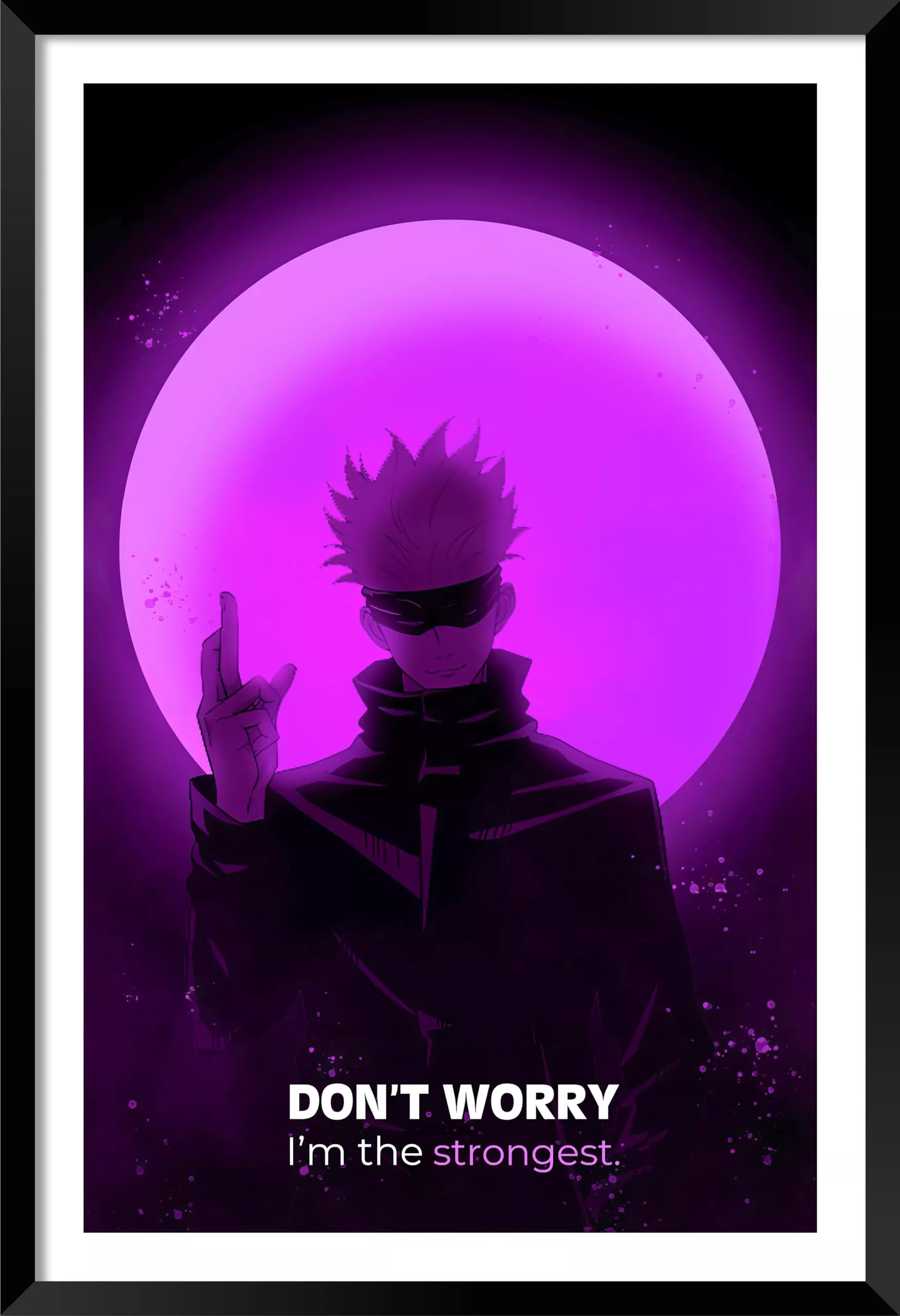 gojo satoru quotes poster