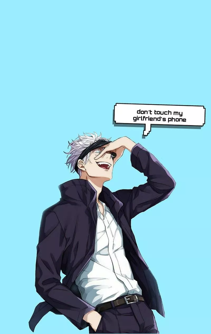 HD funny gojo wallpaper