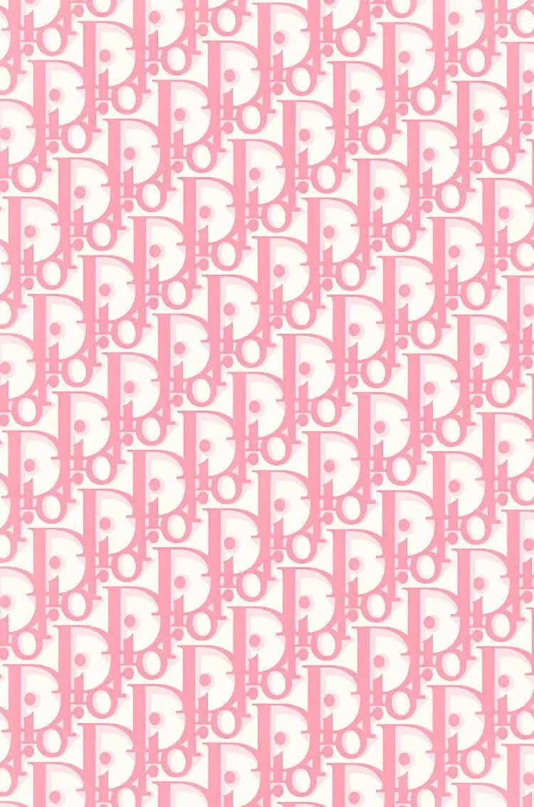 Pink And White Dior Phone Wallpaper