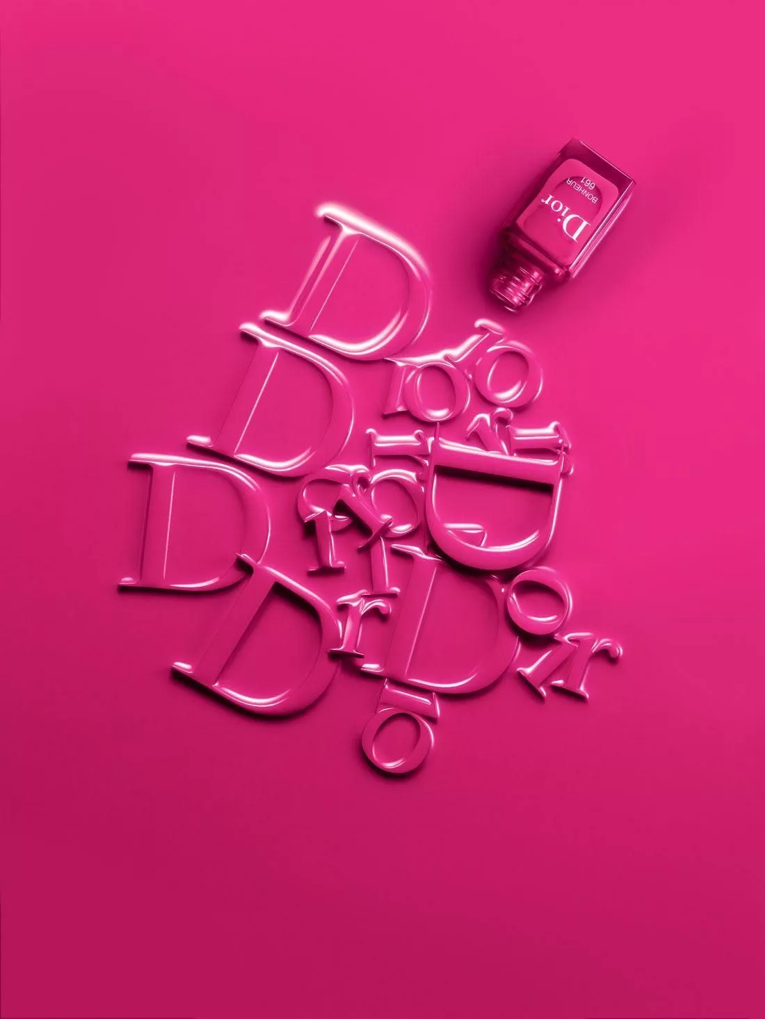 Pink Dior Wallpaper