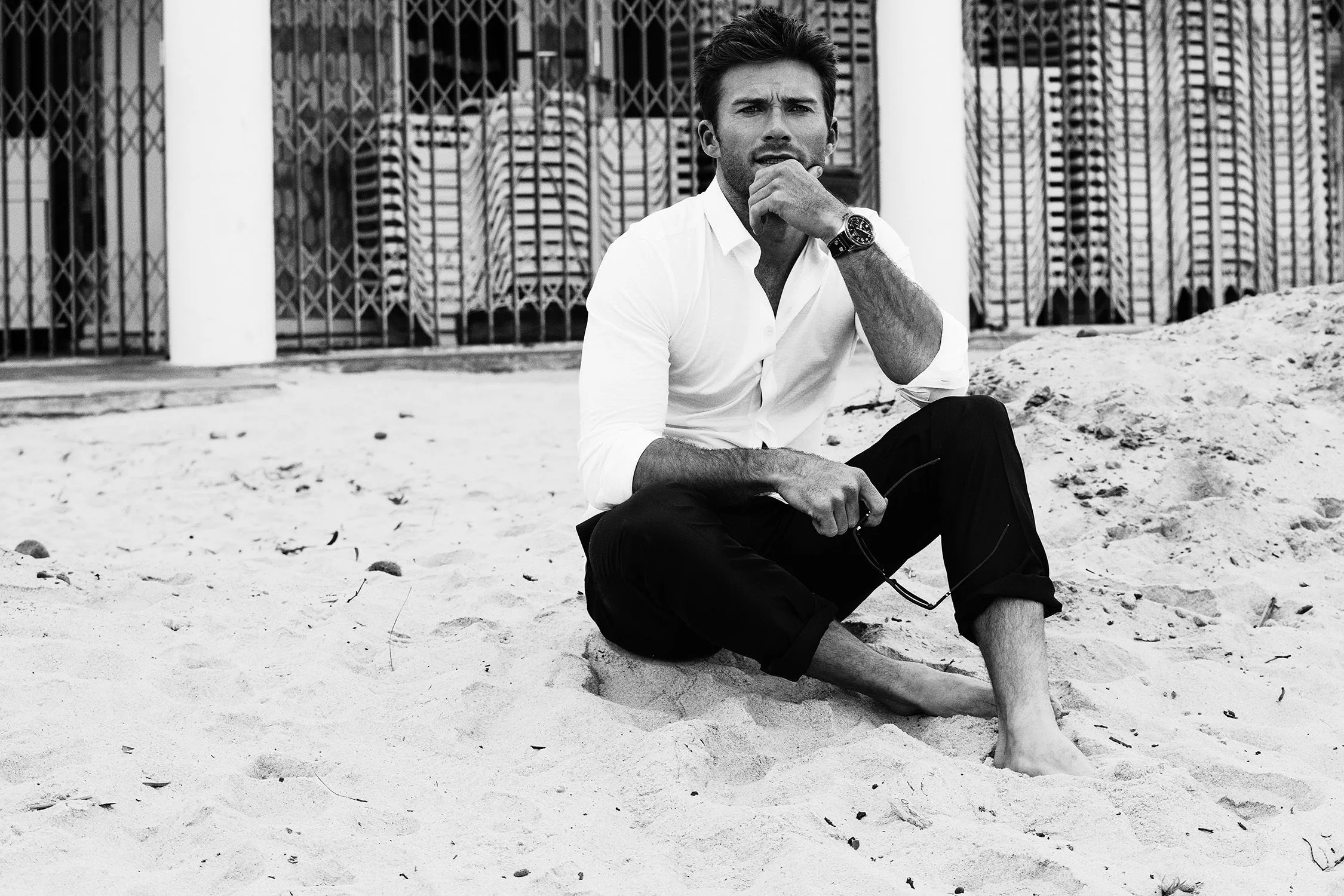 Wallpaper sand, beach, actor, black