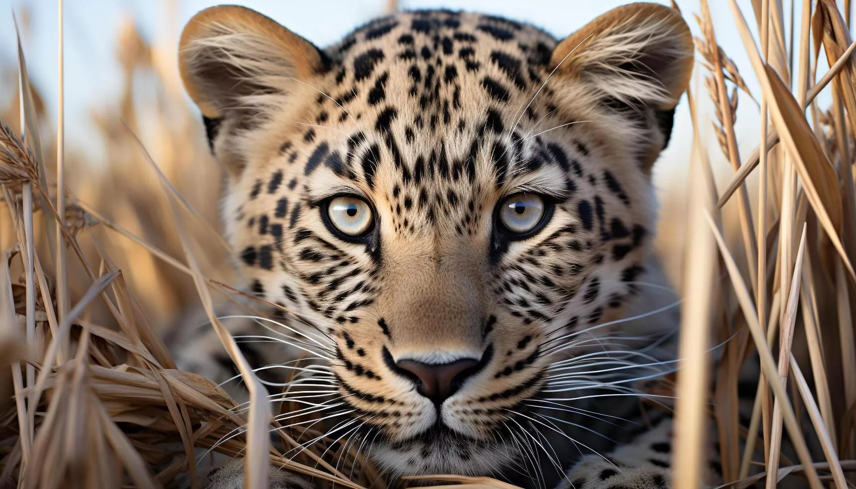 Majestic big cat staring