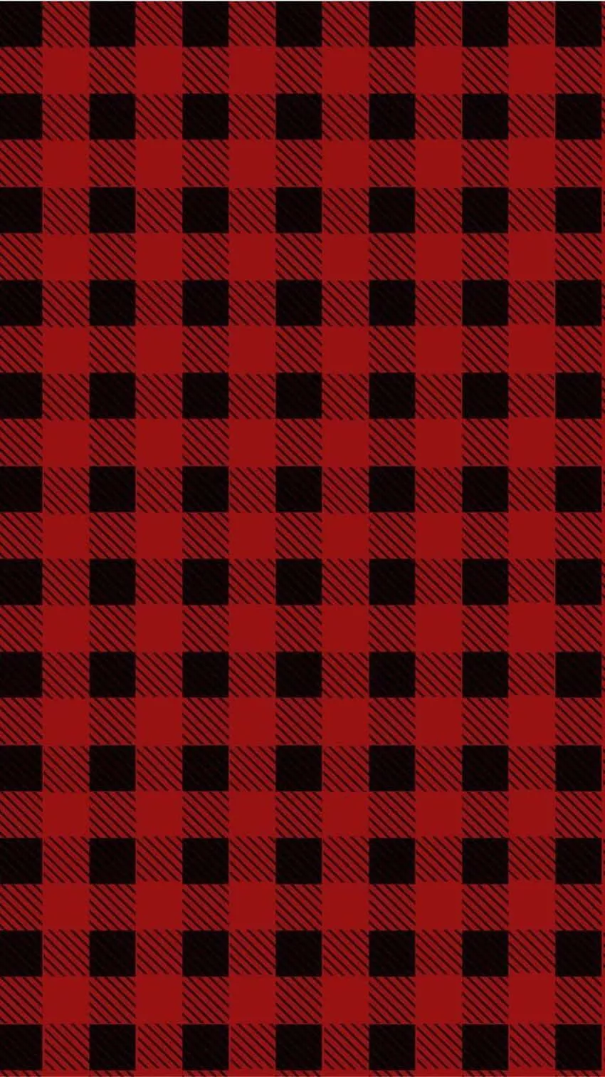 Download Simple Black And Red Plaid Mobile Phone Wallpaper