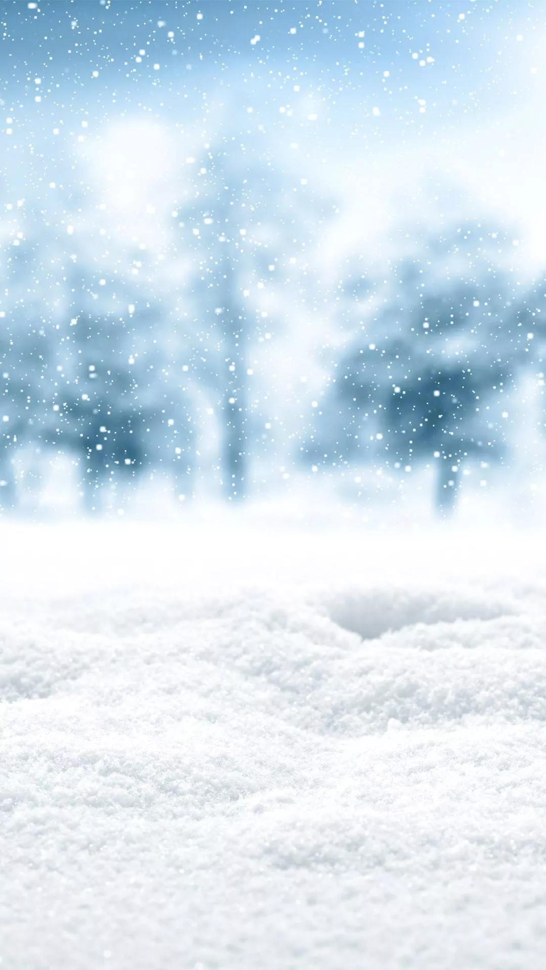 Download Cute Winter iPhone Snow On Ground Wallpaper