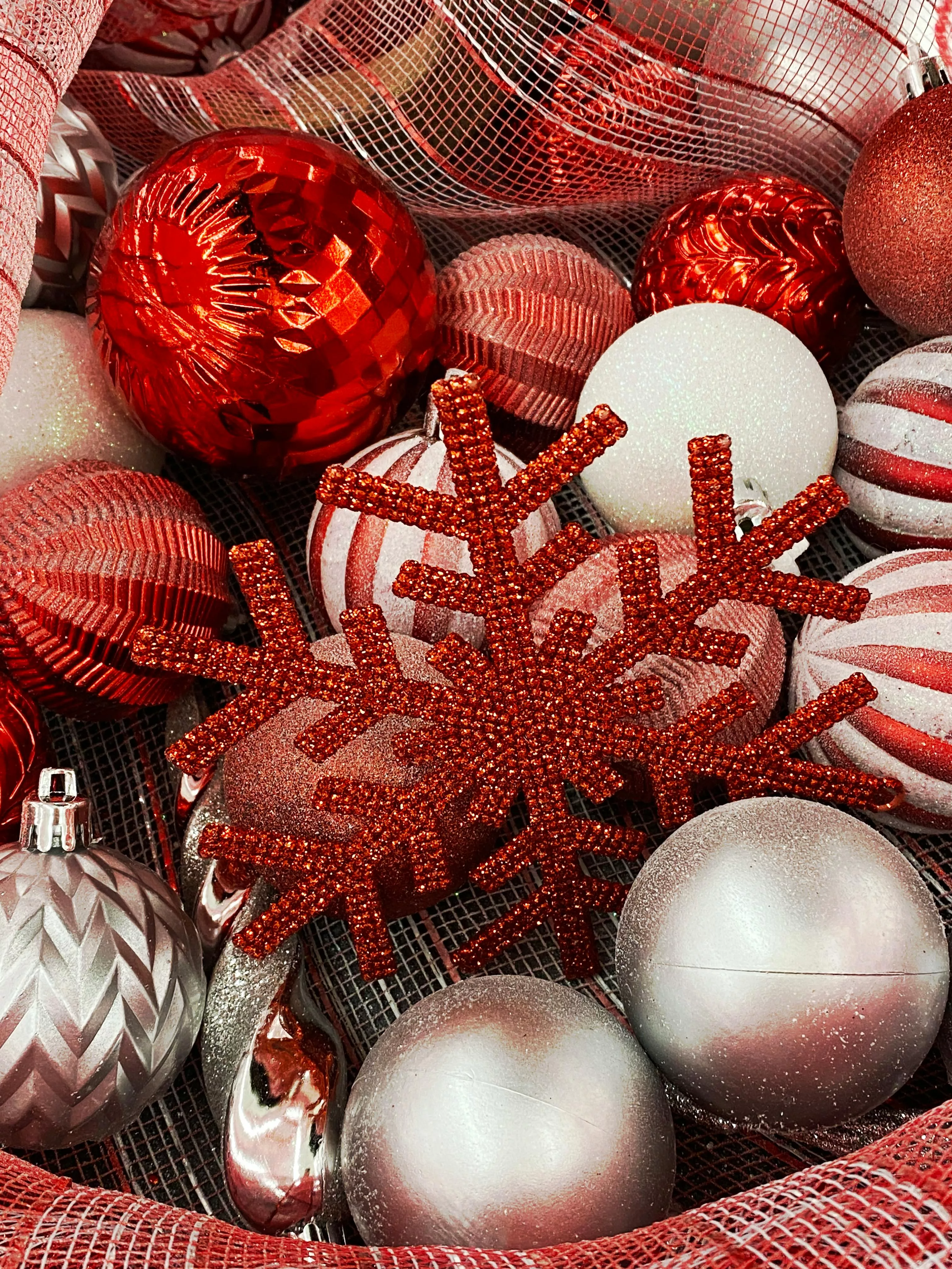 Christmas Ornaments in Close Up