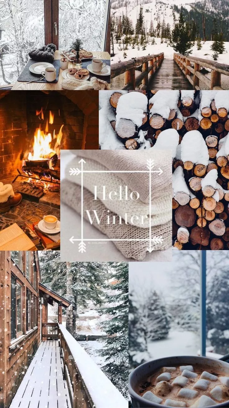 Winter aesthetic phone wallpaper