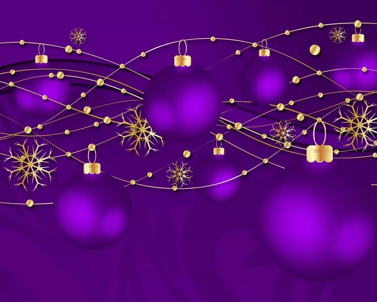 Purple Christmas Background