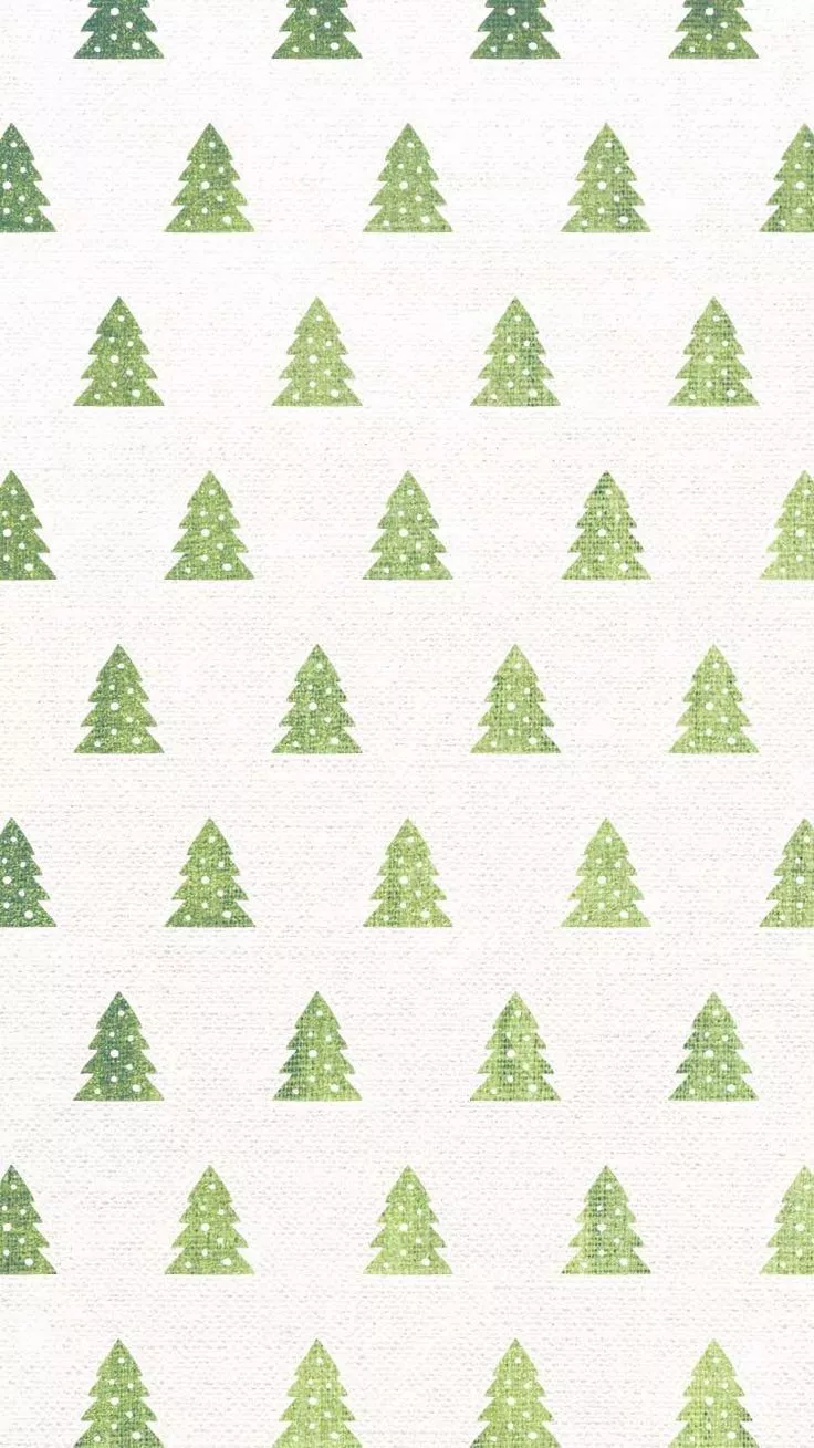 Christmas Tree Pattern iPhone Wallpaper