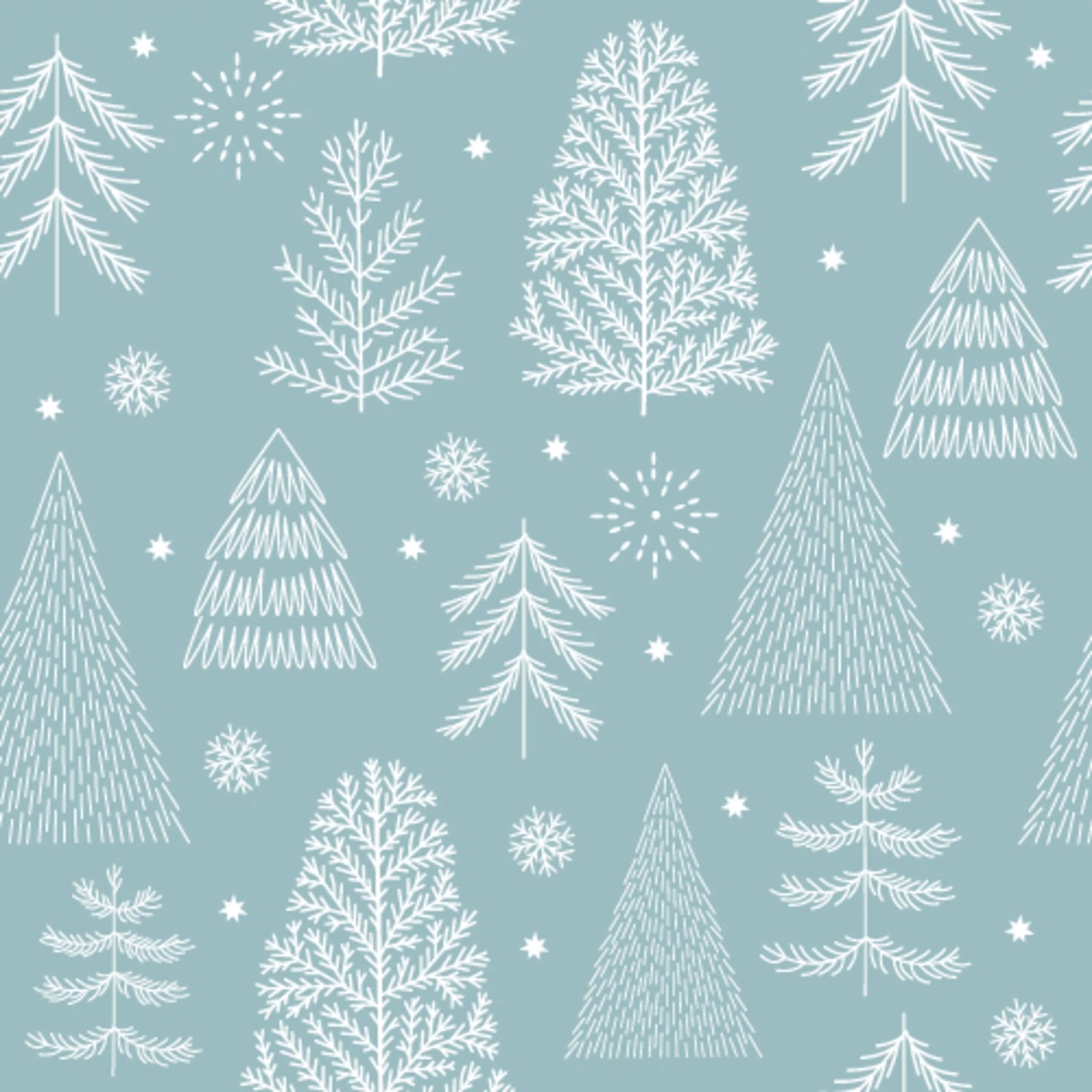 Christmas Tree Pattern Wallpaper