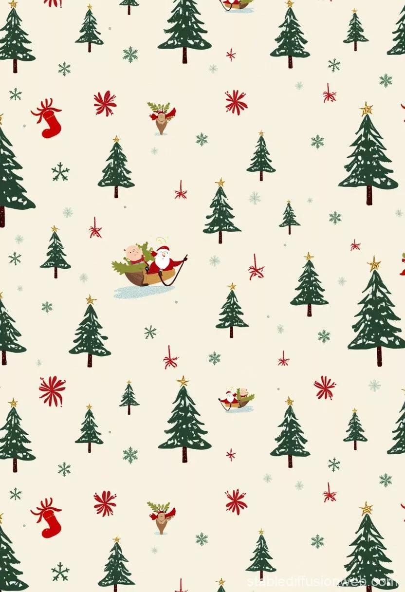 christmas wallpaper pattern Prompts