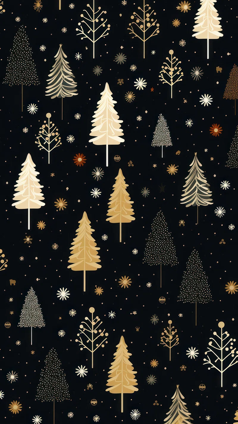 Christmas tree pattern illuminated