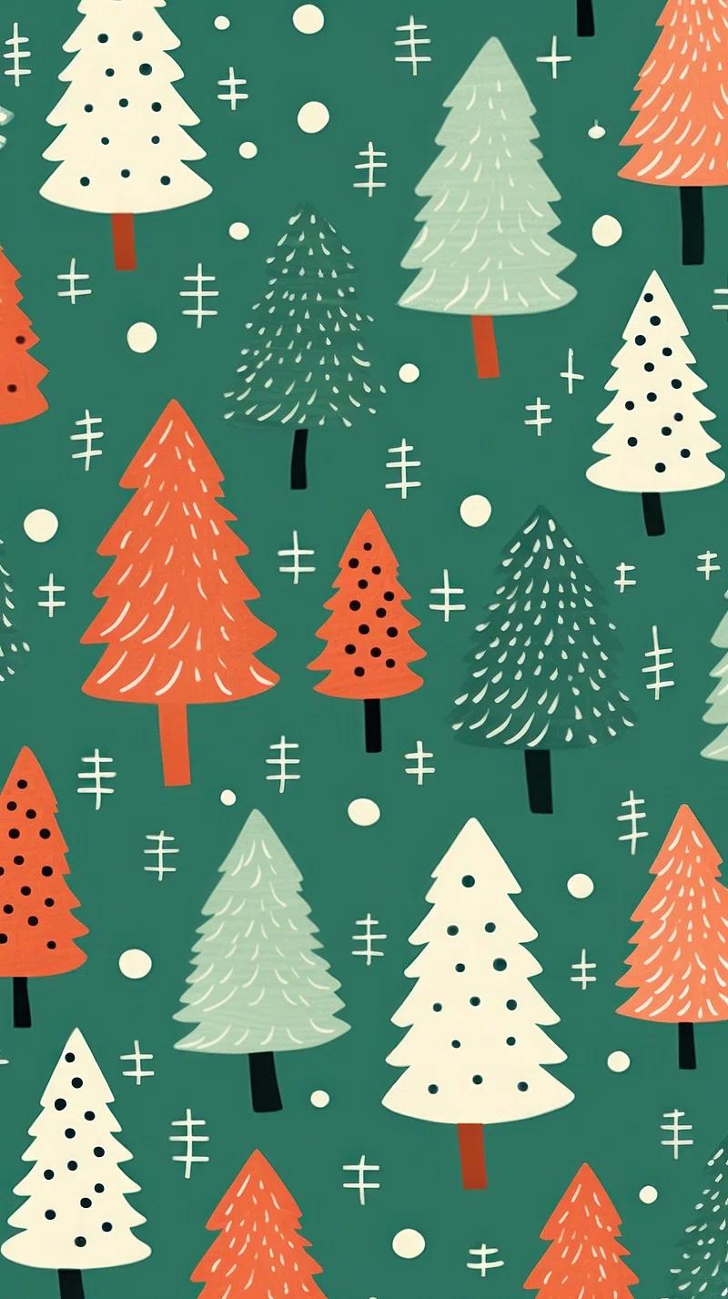 Christmas tree pattern christmas