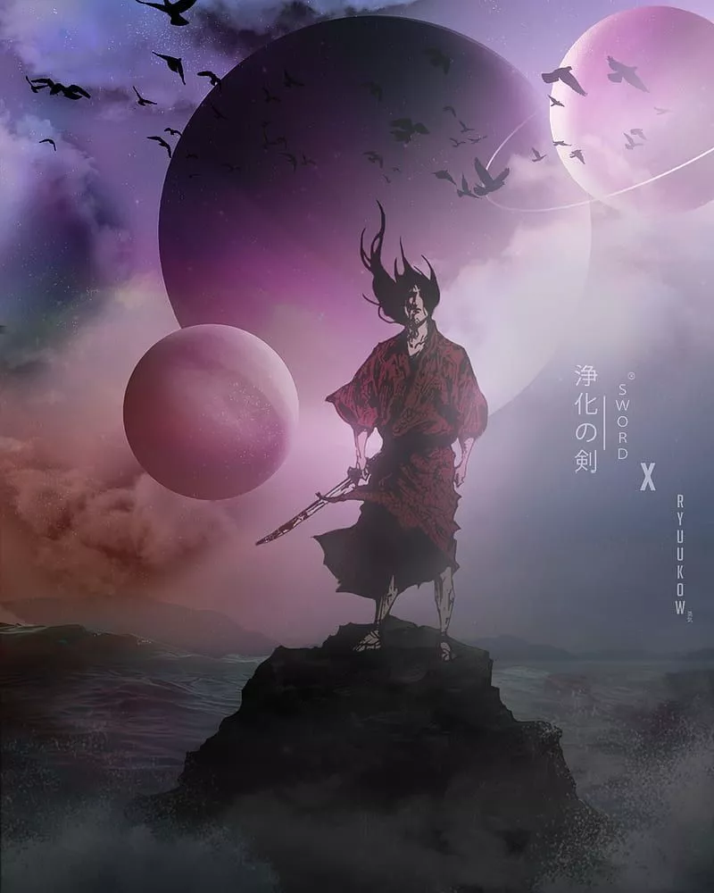 VAGABOND, anime, bleach, dbz, iphone