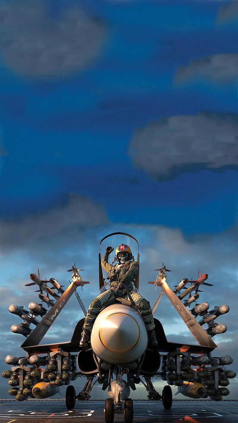 HD planes on aircraft carrier wallpaper