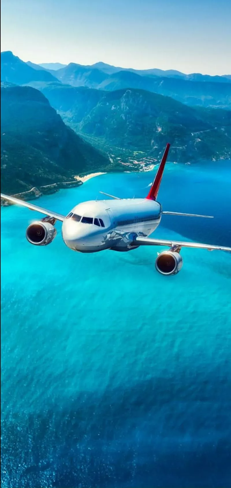 HD window plane wallpaper