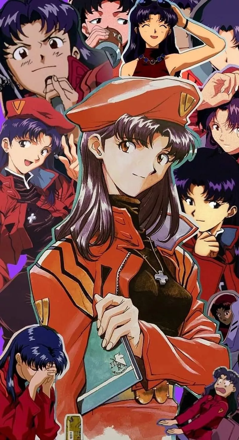 Misato, evangelion, HD phone wallpaper