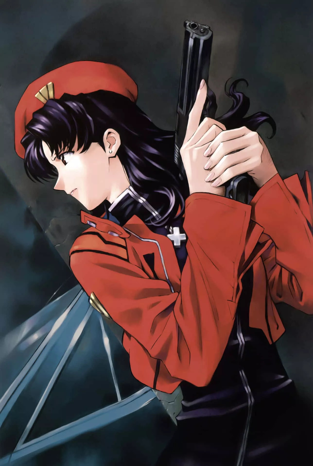 Download Misato Katsuragi striking a