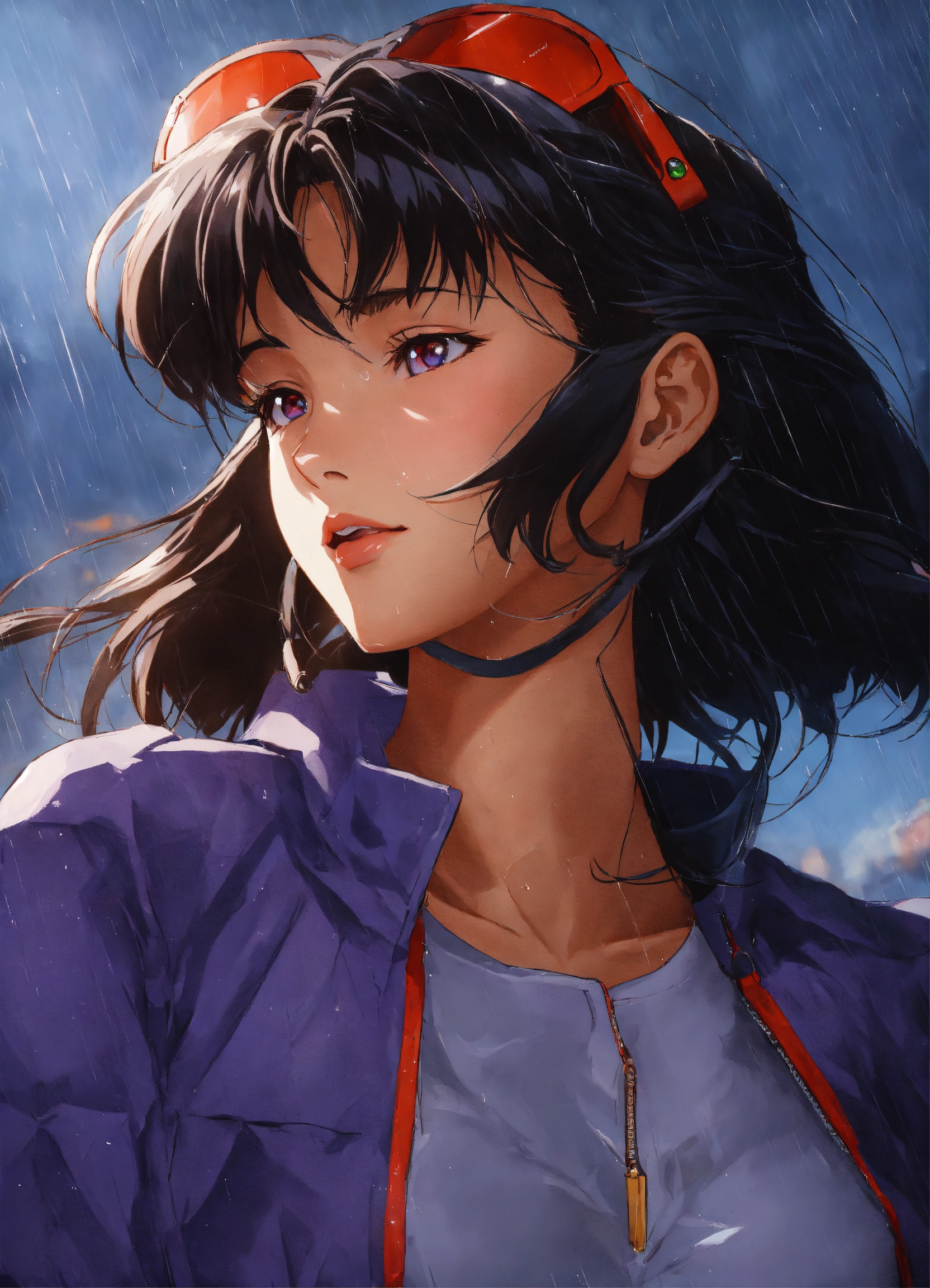 Anime art of Misato Katsuragi