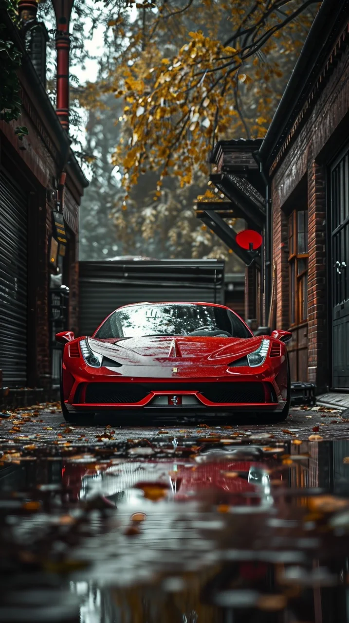 Red Ferrari 458 Italia