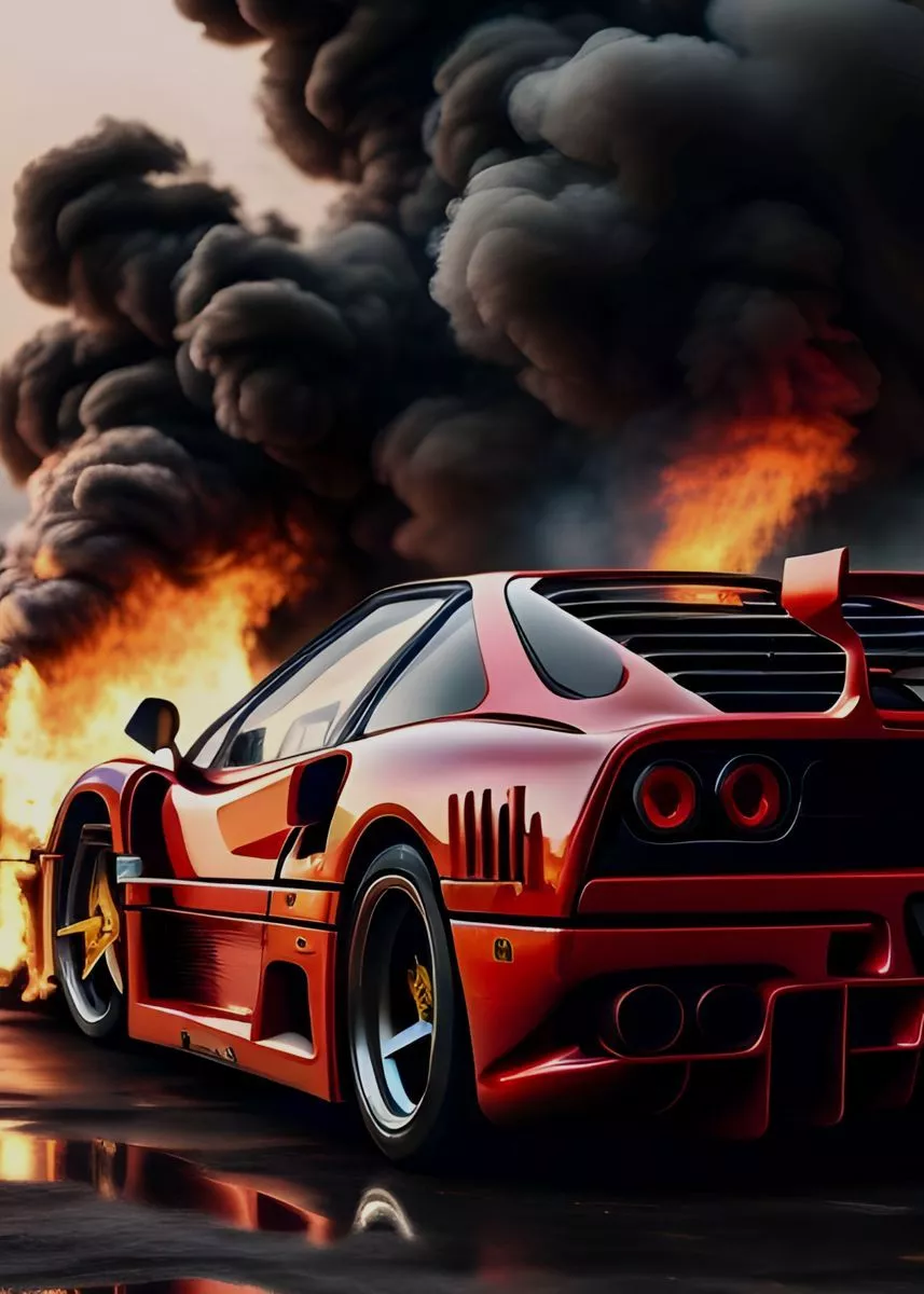 Ferrari ' Poster, picture, metal print