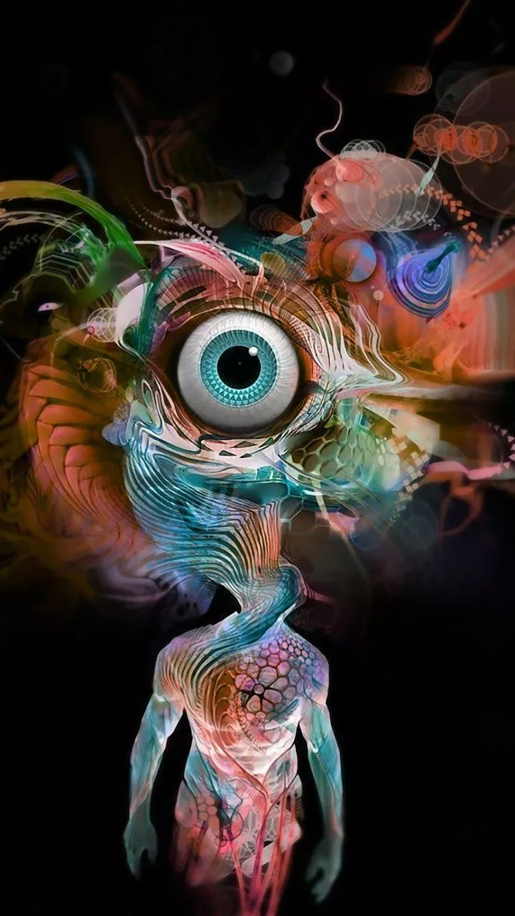 Artistic Psychedelic Phone Wallpaper