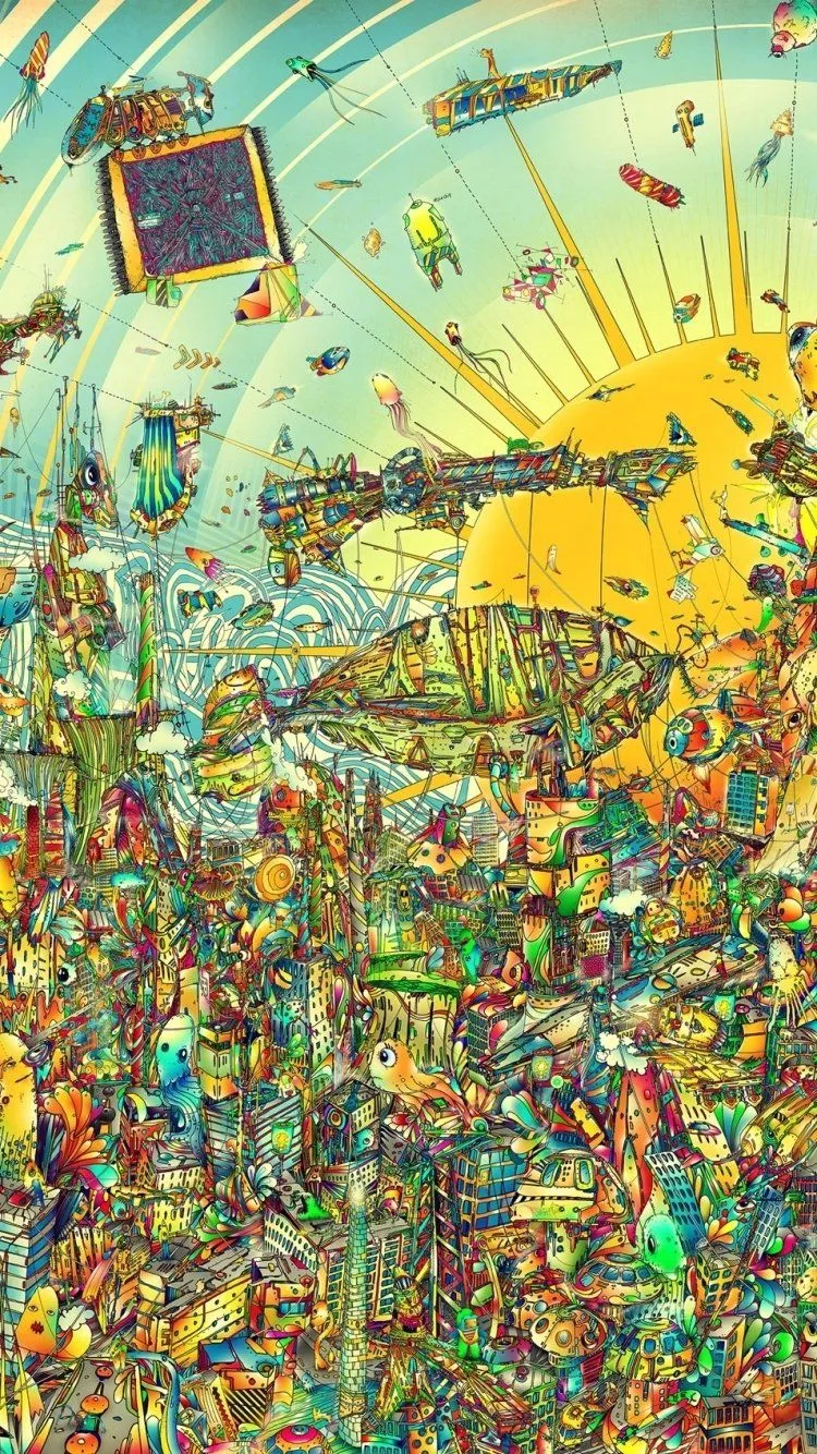 Artistic Psychedelic Phone Wallpaper