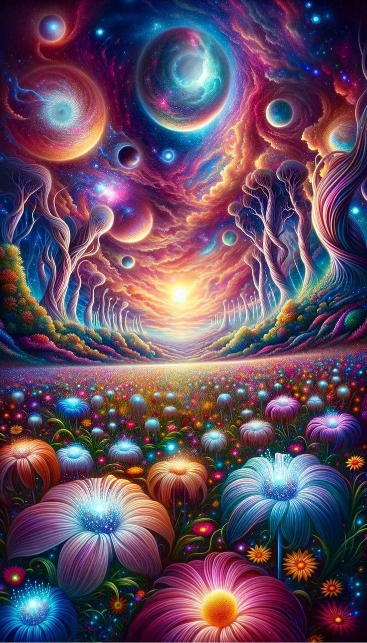 wallpaper HD trippy psychedelic landscape