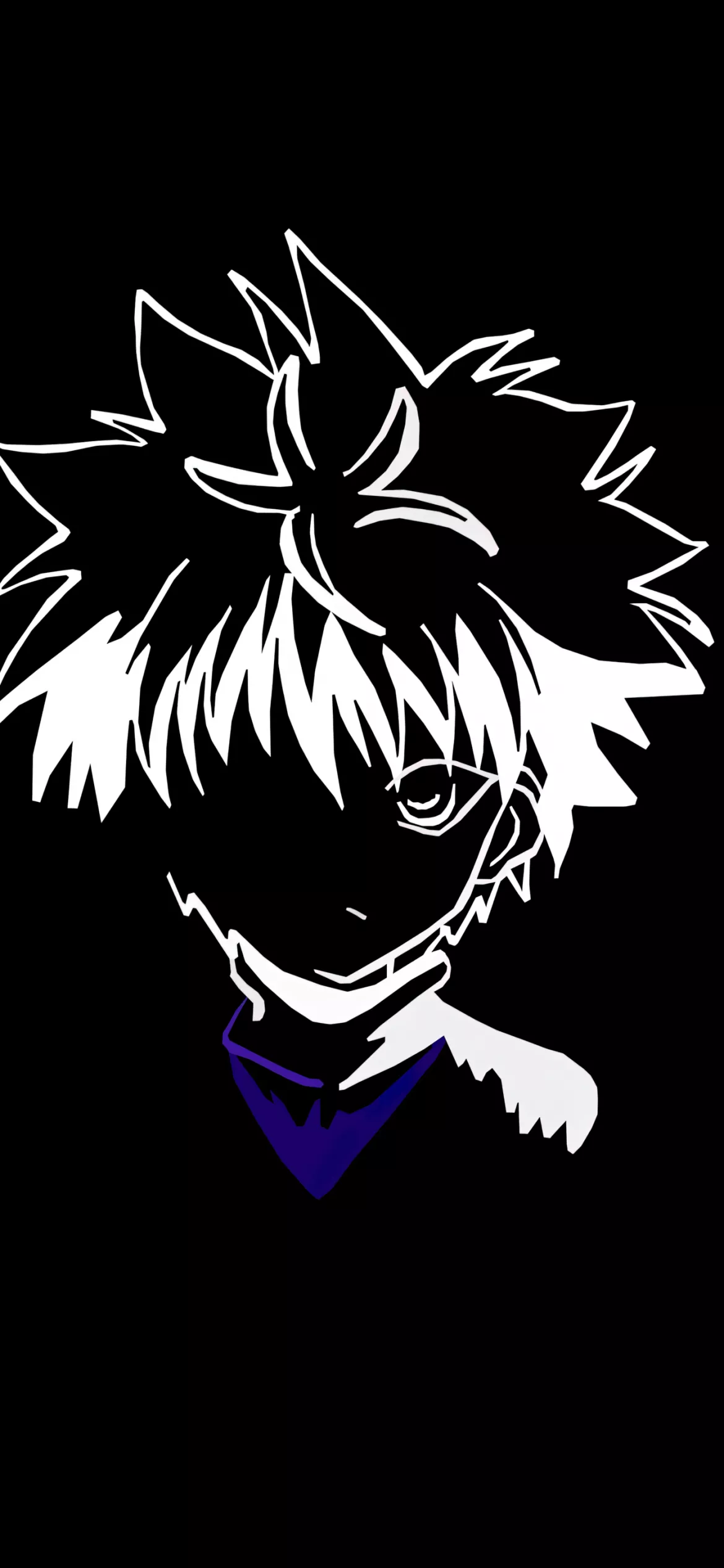 Killua Zoldyck Wallpaper 4K, Minimalist