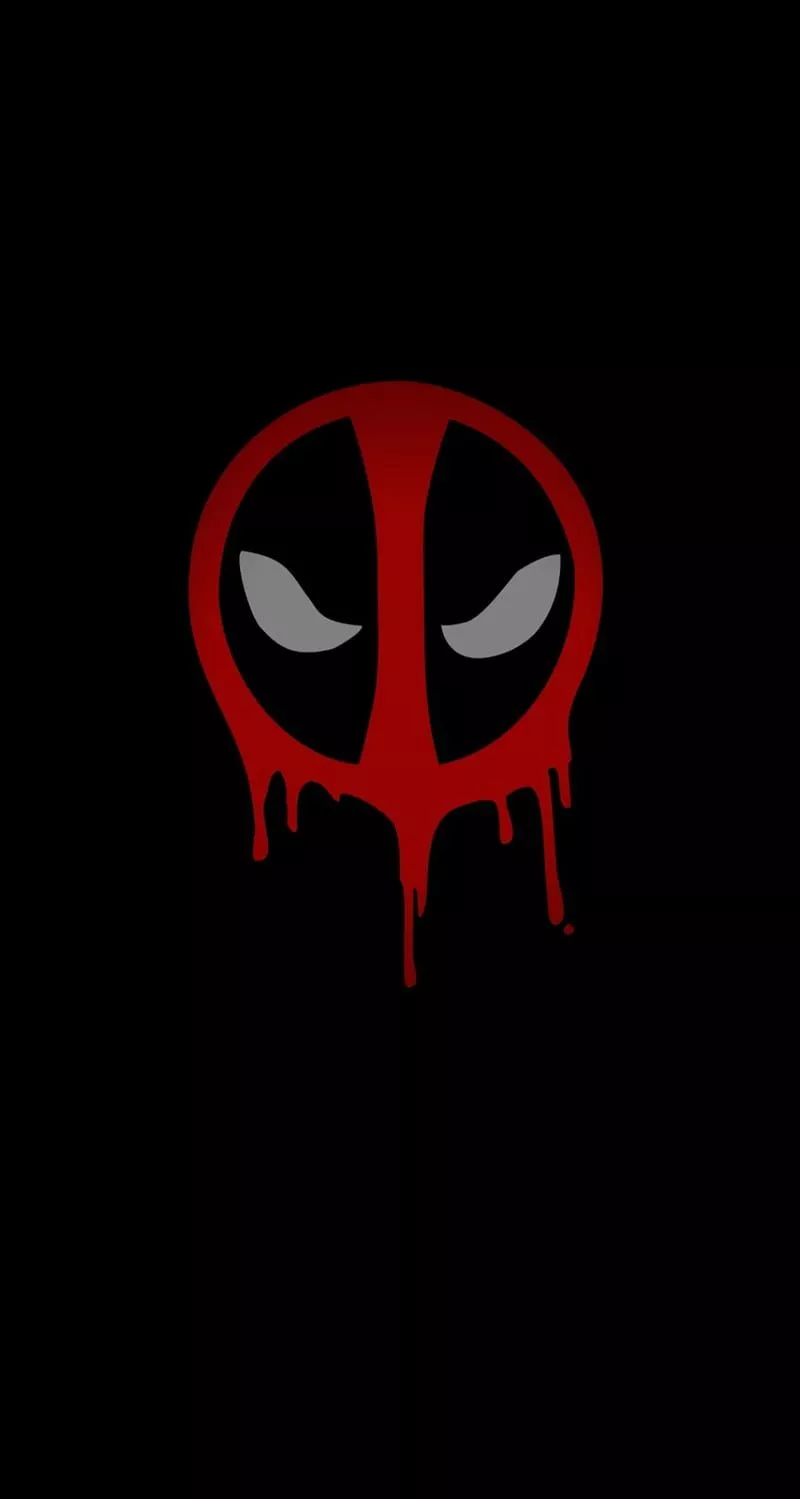 Deadpool Red, phone, HD phone wallpaper