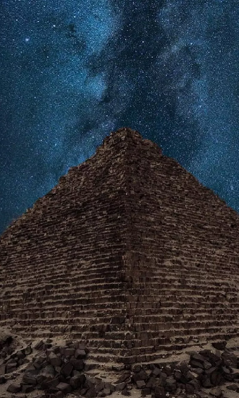 The great pyramids, ancient, cairo, egypt, galaxy, pyramids, HD phone wallpaper