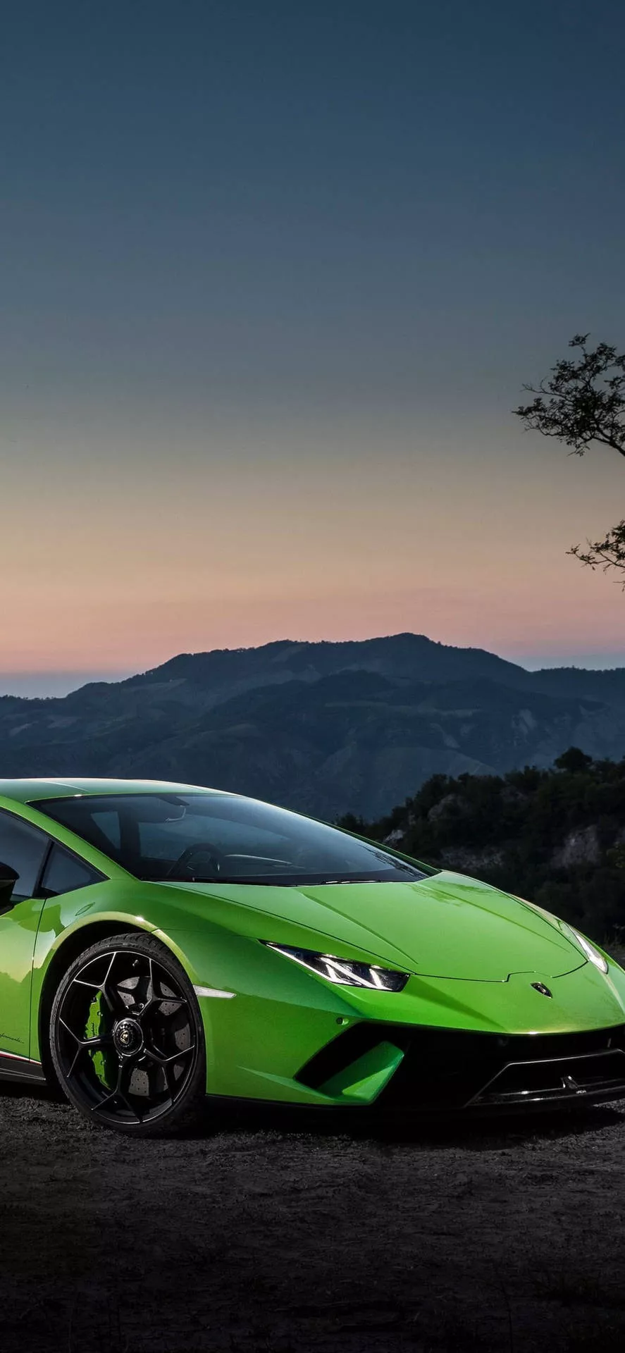 iPhone X Car Green Lamborghini Huracan