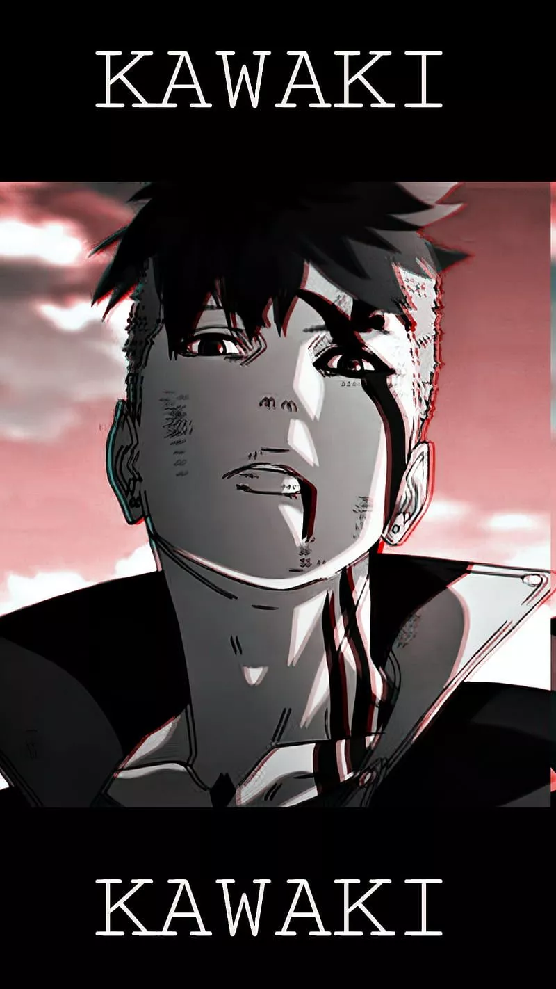 Kawaki, anime, anime boy, black, boruto