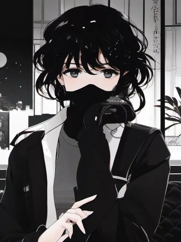 Black Aesthetic Anime Wallpaper , Mobile