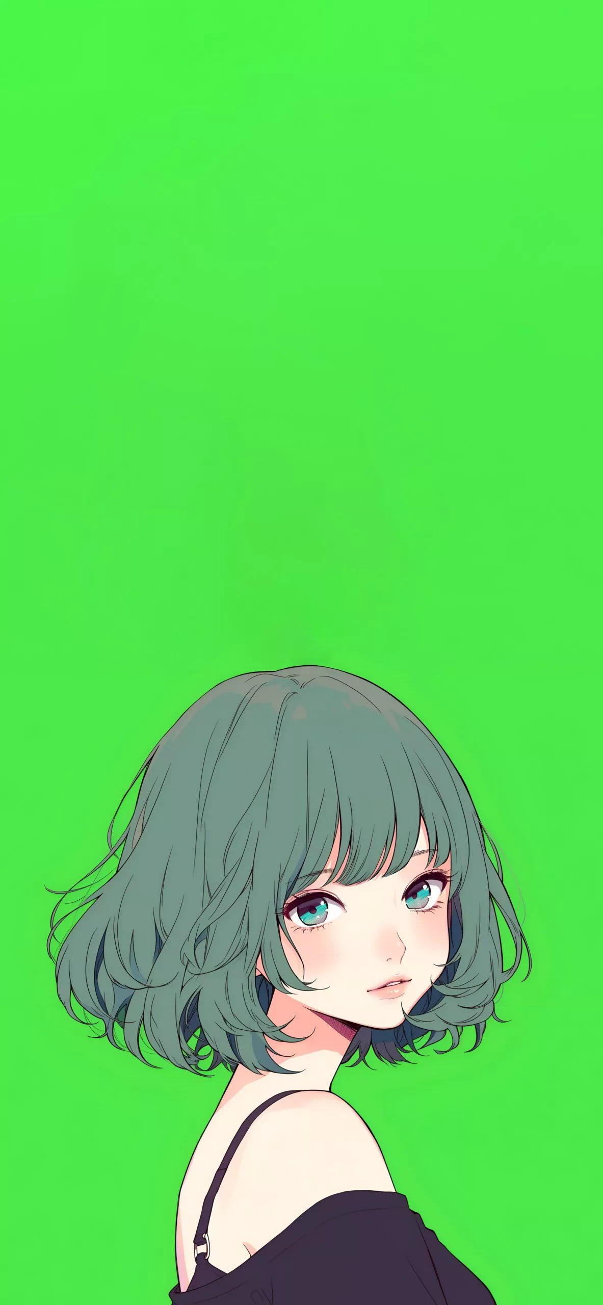 Minimalist Anime Girl Wallpaper Girl iPhone Wallpaper